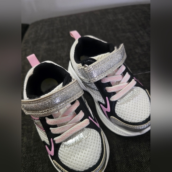 Carter's Other - Carter's Silver and Pink Glittery Sneakers